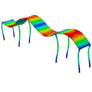 abaqus-tutorial-CEL-natural-frequency-extraction-of-a-bridge