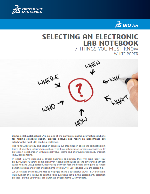 Selecting an electronic lab notebook - 7 things you must know-thumbnail